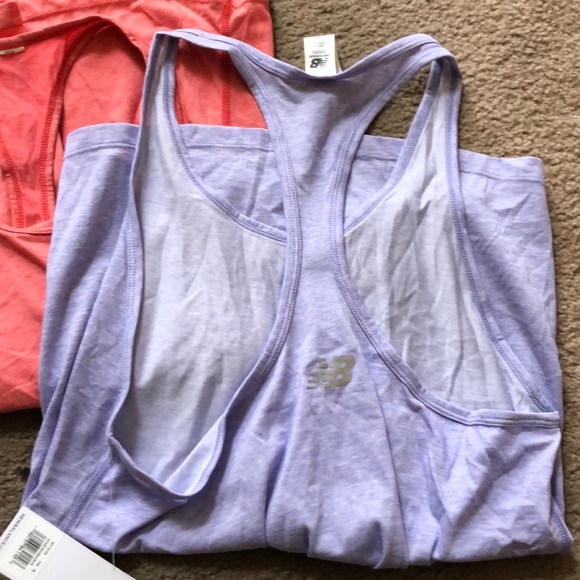 Pink & purple bundle new balance workout tanks - Picture 2 of 3